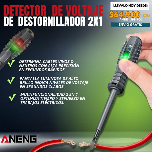 Detector  de voltaje de  destornillador 2x1 |ANENG®|