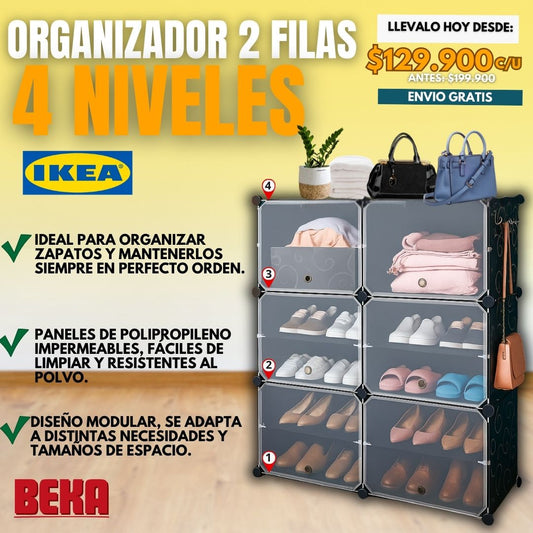 Organizador 2 FILAS 4 NIVELES |IKEA®|