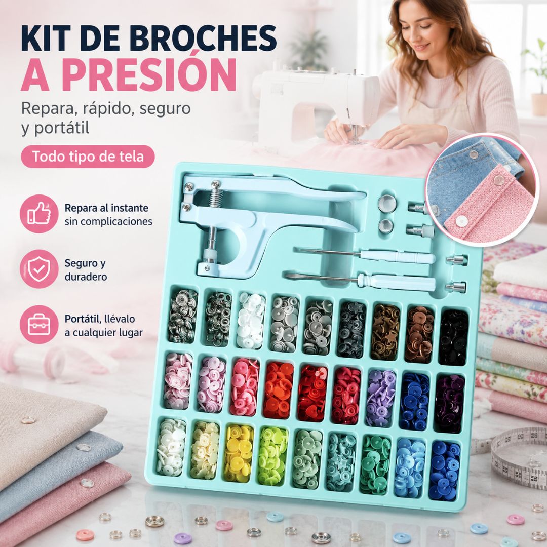 KIT DE BOTONES CON INSTALADOR A PRESION
