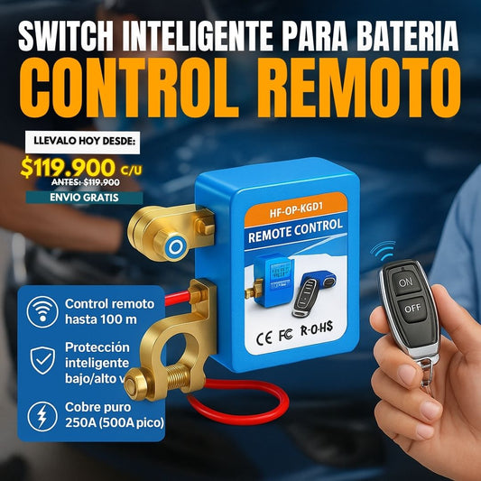 SWITCH INTELIGENTE PARA BATERIA CON CONTROL REMOTO