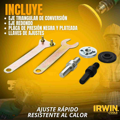 ADAPTADOR DE DISCOS PARA TALADRO |IRWIN TOOLDS®|