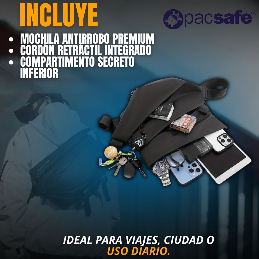 BOLSO ANTIRROBO PREMIUM |PACSAFE®|