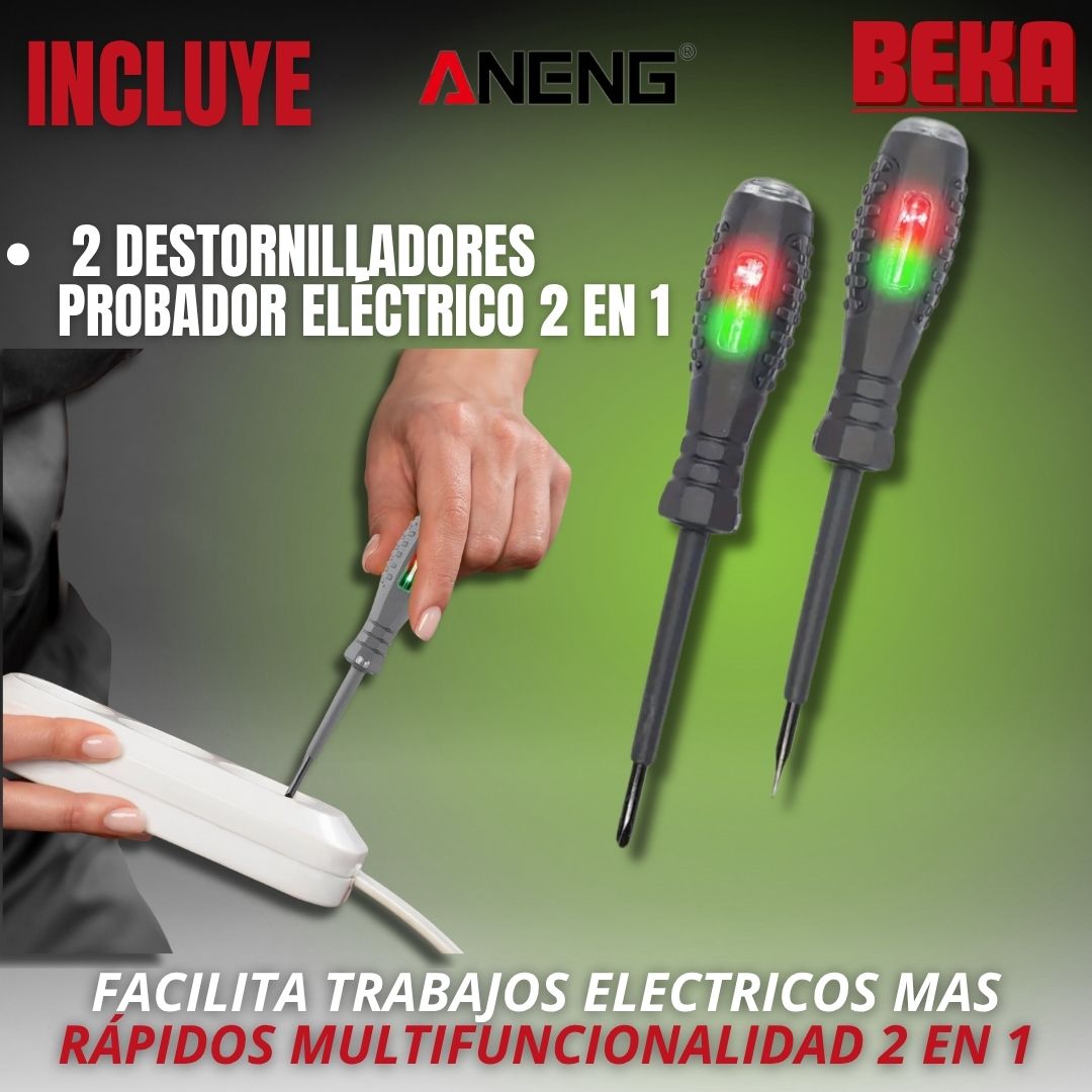 Detector  de voltaje de  destornillador 2x1 |ANENG®|