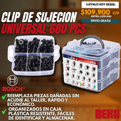 CLIP DE SUJECION UNIVERSAL 680PCS|BOSCH®|