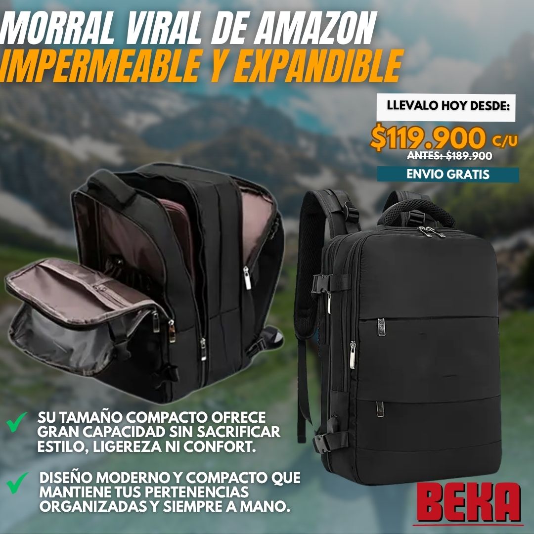 MORRAL VIRAL  IMPERMEABLE Y EXPANDIBLE |AMAZON®|