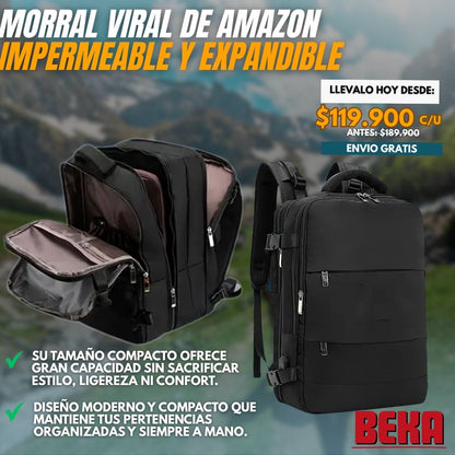MORRAL VIRAL  IMPERMEABLE Y EXPANDIBLE |AMAZON®|