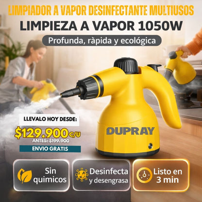 LIMPIADOR A VAPOR DESINFECTANTE MULTIUSOS DUPRAY®