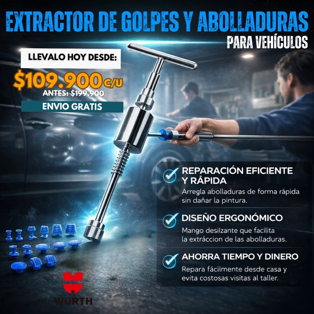 EXTRACTOR DE GOLPES Y ABOLLADURAS PROFESIONAL | WURTH®