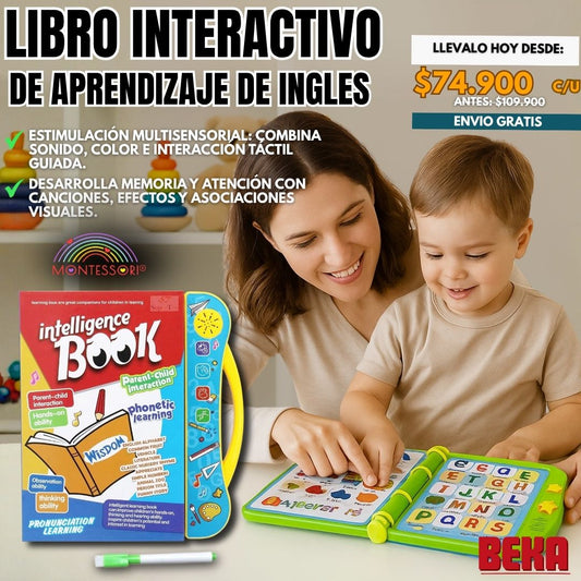 LIBRO INTERACTIVO DE APRENDIZAJE DE INGLES|MONTESSORI®|