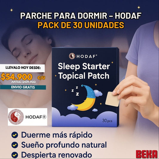 PARCHE PARA DORMIR PACK DE 30 UNIDADES |HODAF®|