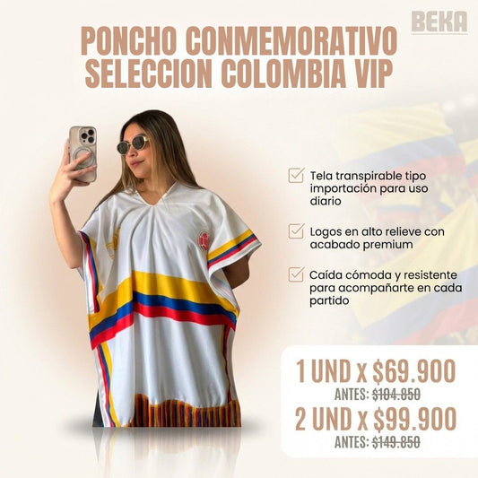 PONCHO CONMEMORATIVO SELECCION COLOMBIA VIP