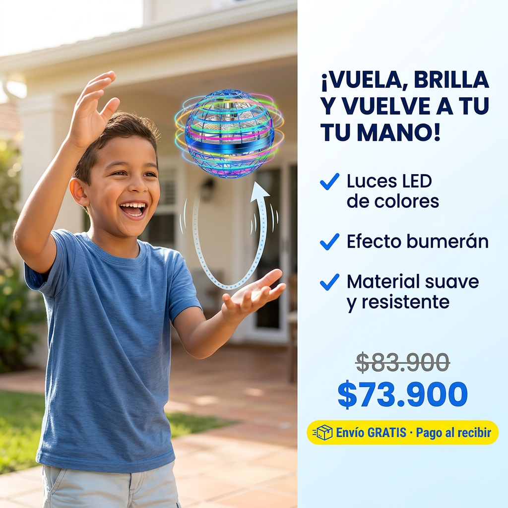 SPINNER JUGUETE VOLADOR CON LUCES