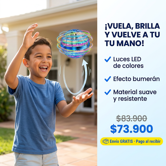 SPINNER JUGUETE VOLADOR CON LUCES