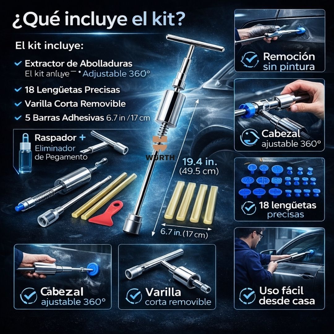 EXTRACTOR DE GOLPES Y ABOLLADURAS PROFESIONAL | WURTH®