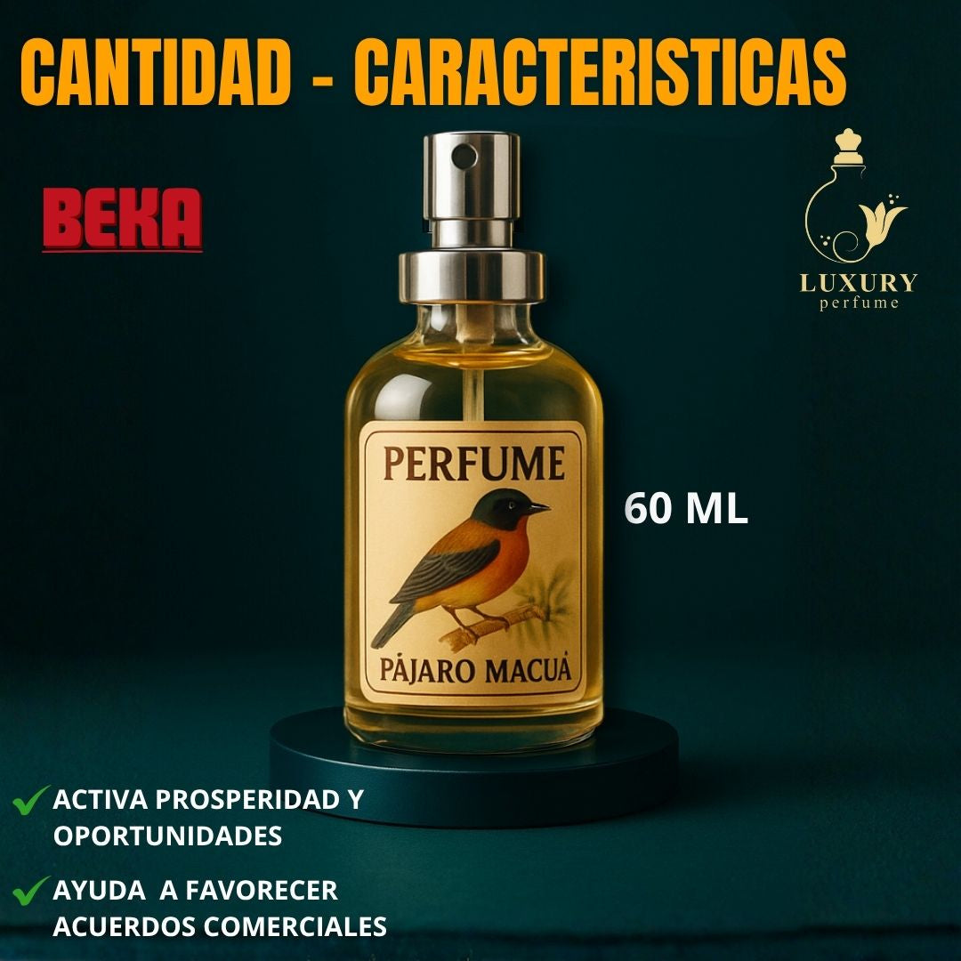 PERFUME PAJÁRO MACUÁ 60ML|LUXURY PERFUME®|