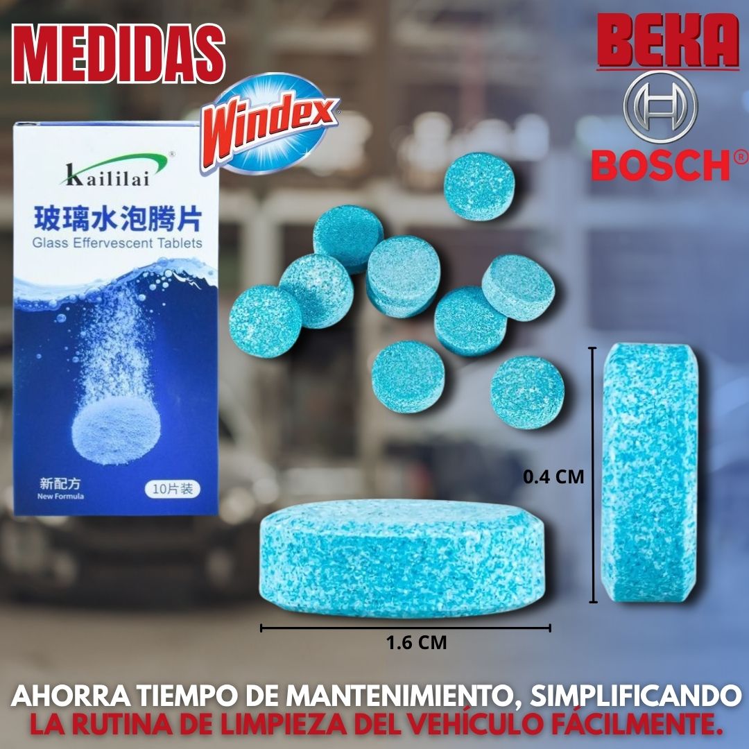 PASTILLAS  EFERVESCENTES LIMPIA PARABRISAS |WINDEX®|