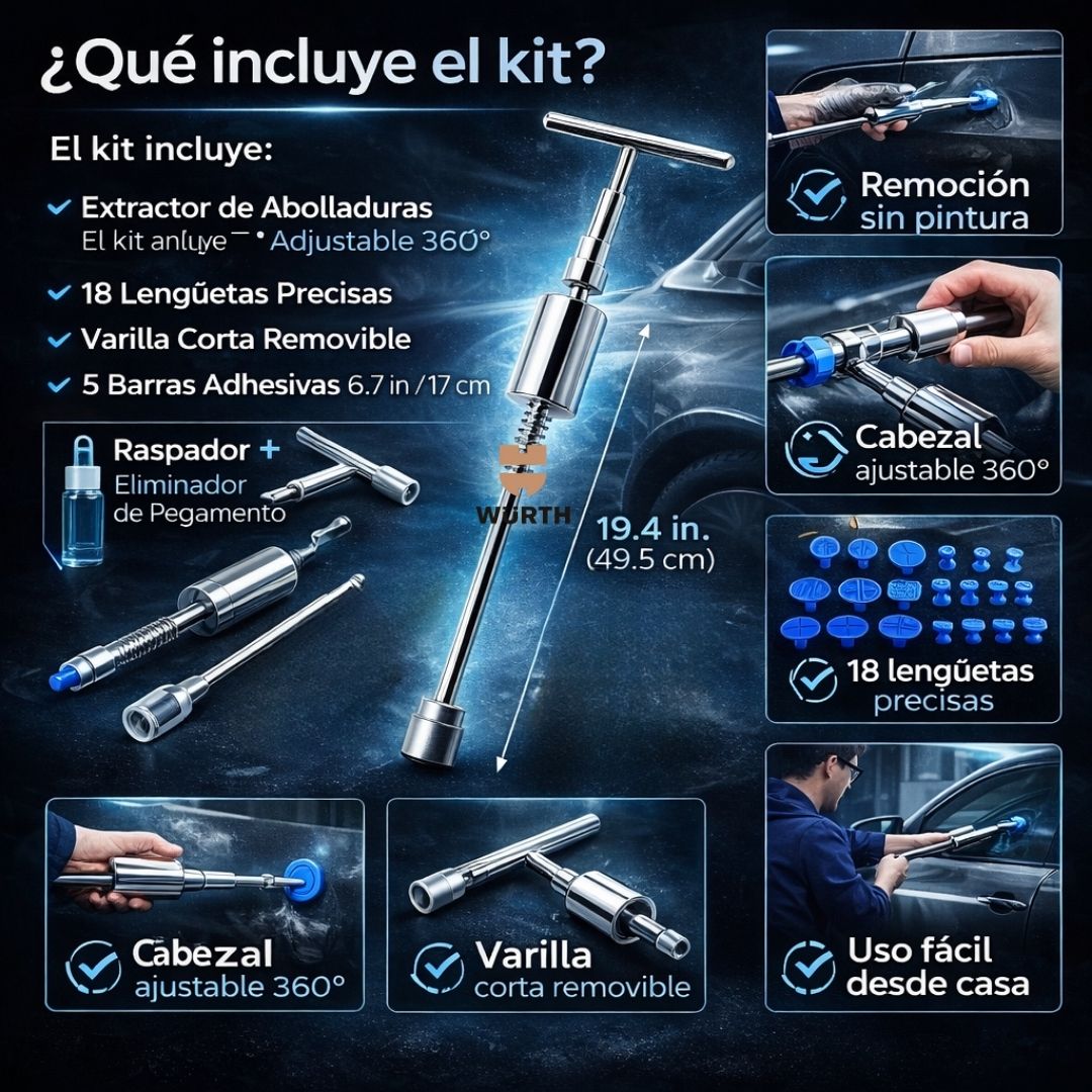 EXTRACTOR DE GOLPES Y ABOLLADURAS PROFESIONAL | WURTH®