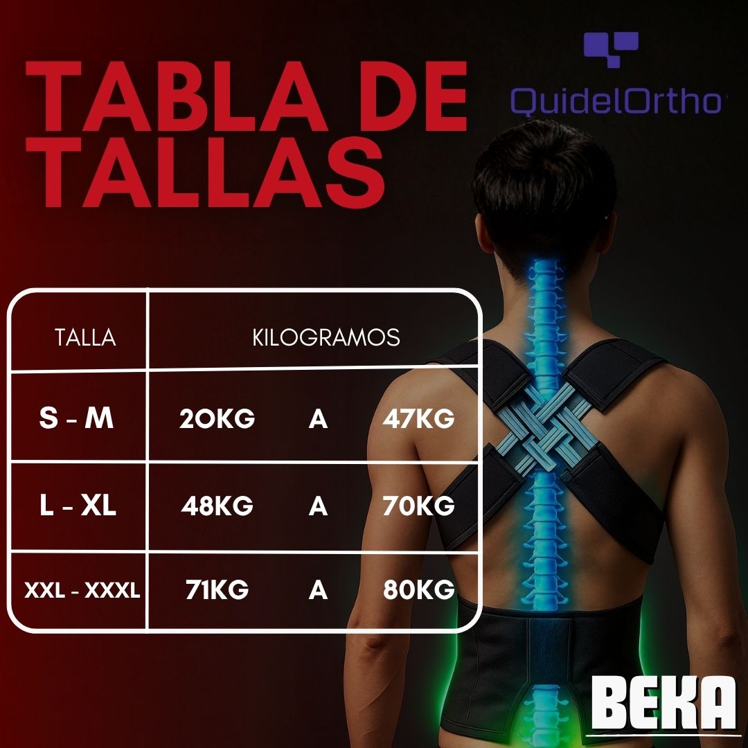 CORRECTOR DE POSTURA ORTOPEDICO AJUSTABLE |QUIDELORTHO®|