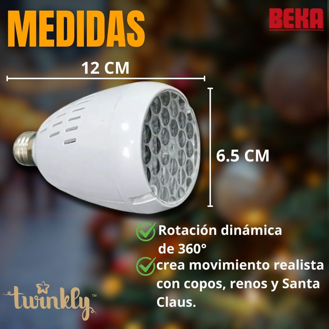 BOMBILLO LED NAVIDEÑO GIRATORIO E27 4W |TWINKLY®|