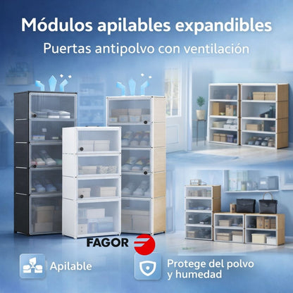 ZAPATERO ORGANIZADOR 3 PUERTAS 6 NIVELES | FAGOR®