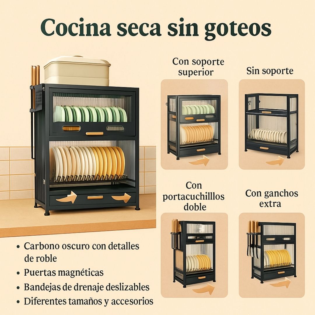 ESCURRIDOR Y PLATERO DOS NIVELES DE LUJO