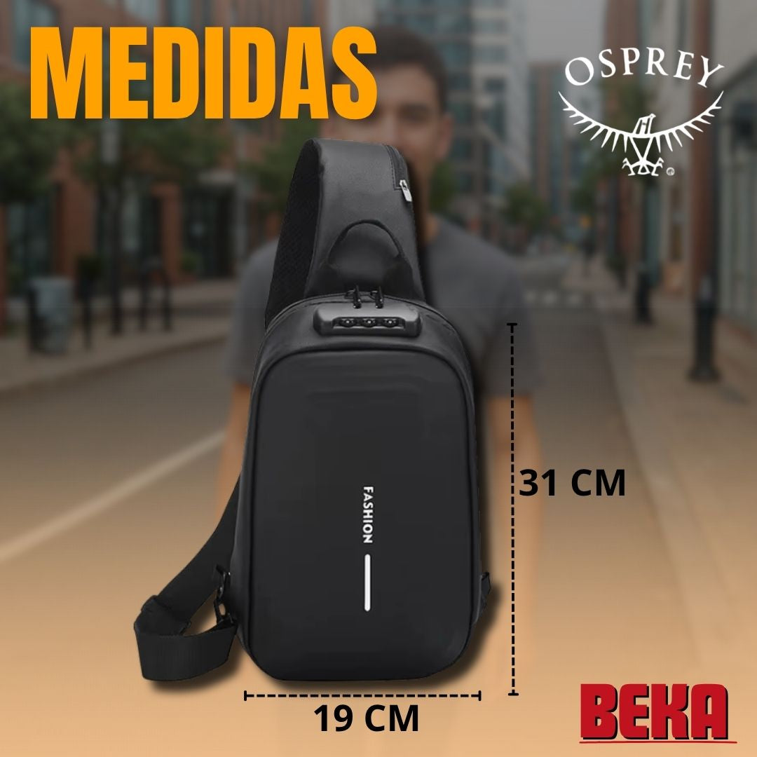 MORRAL RIGIDO DE MODA CON CLAVE Y IMPERMEABLE |OSPREY®|