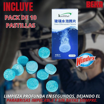 PASTILLAS  EFERVESCENTES LIMPIA PARABRISAS |WINDEX®|