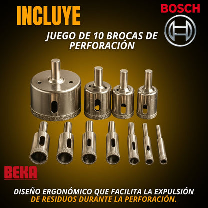 PACK X 10 BROCAS DIMANTADAS |BOSCH®|