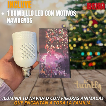 BOMBILLO LED NAVIDEÑO GIRATORIO E27 4W |TWINKLY®|