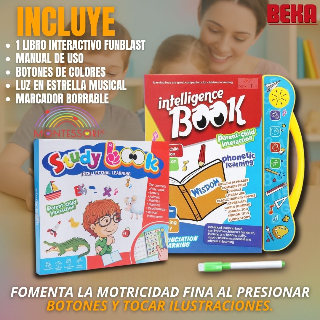 LIBRO INTERACTIVO DE APRENDIZAJE DE INGLES|MONTESSORI®|
