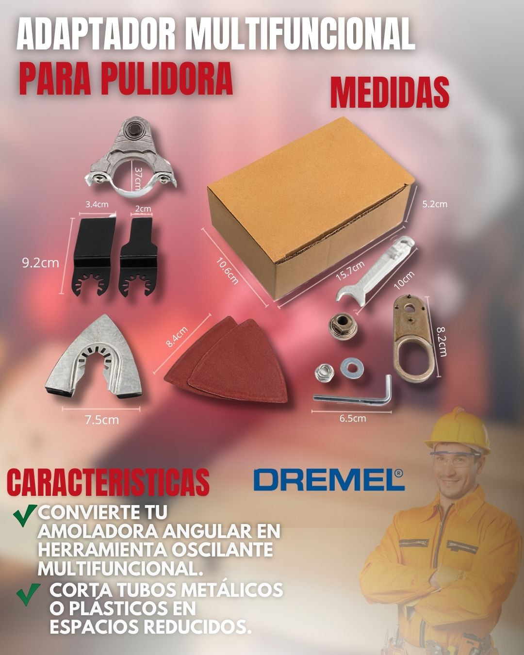 ADAPTADOR MULTIFUNCIONAL PARA PULIDORA|DREMEL®|