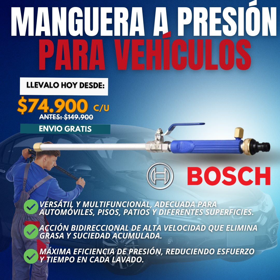 MANGUERA DE ALTA PRESION PARA VEHICULOS | BOSCH