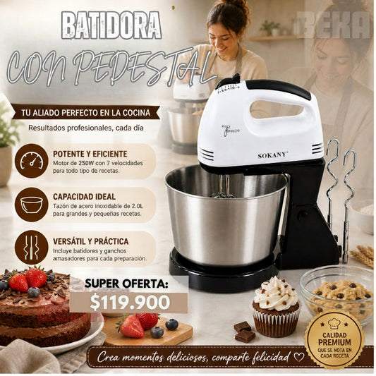 BATIDORA CON PEDESTAL - SOKANY