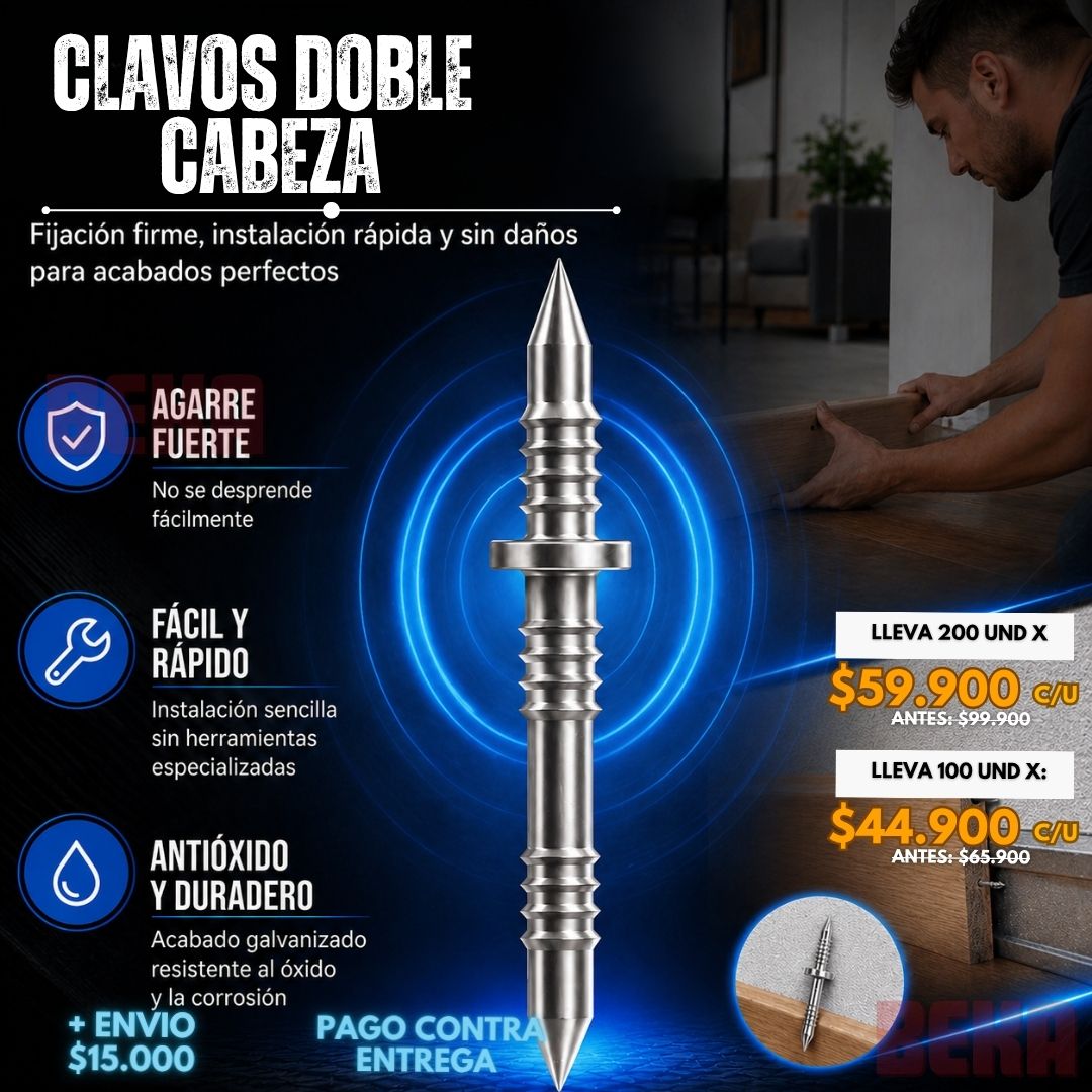 CLAVOS DOBLE CABEZA