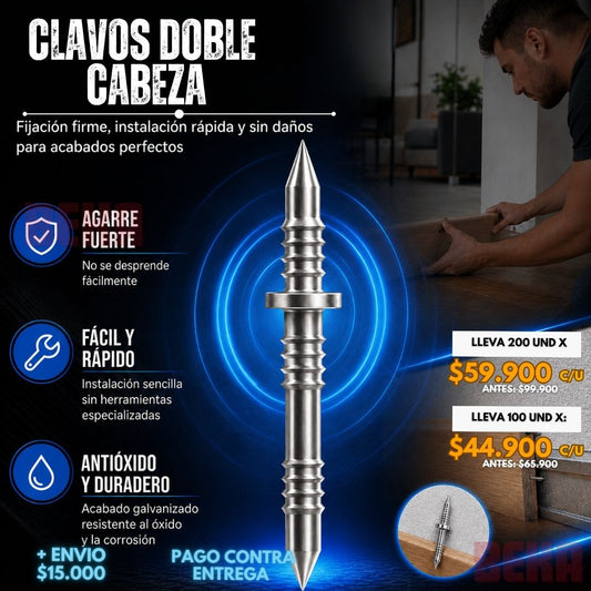 CLAVOS DOBLE CABEZA