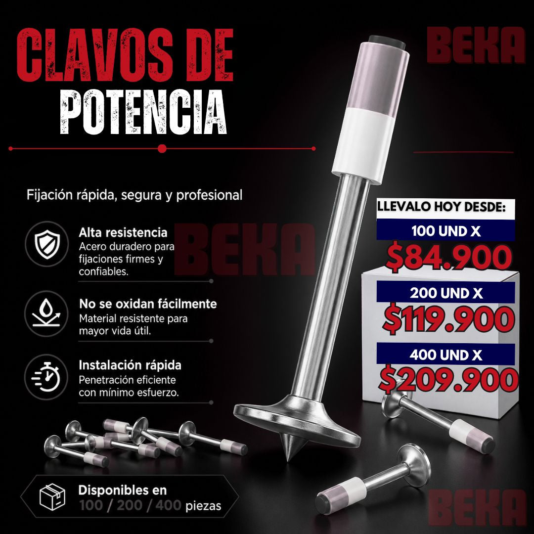 PAQUETE CLAVOS DE POTENCIA