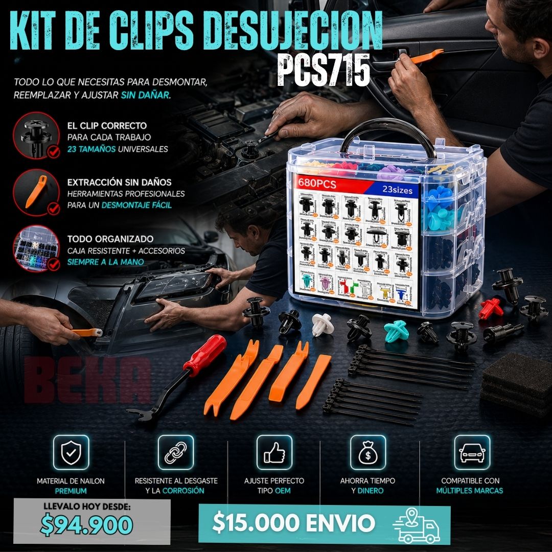 KIT DE CLIPS DE SUJECION  PCS 715