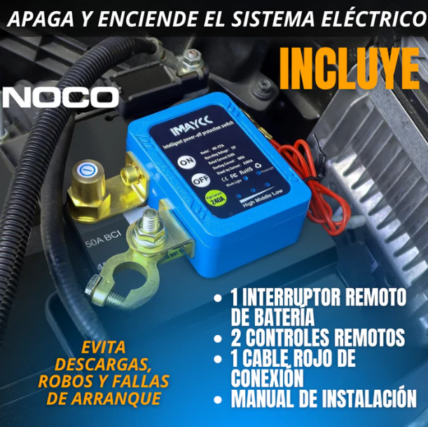 SWITCH INTERRUPTOR PARA BATERÍA NOCO®