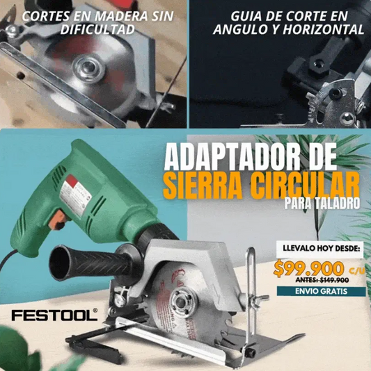 ADAPTADOR DE SIERRA CIRCULAR PARA TALADRO| FESTOOL®