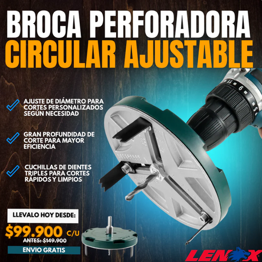 BROCA PERFORADORA CIRCULAR AJUSTABLE LENOX®