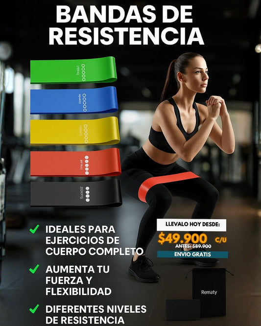 SET DE BANDAS ELASTICAS JT-010