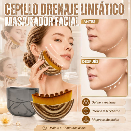 CEPILLO DE DRENAJE LINFÁTICO FACIAL