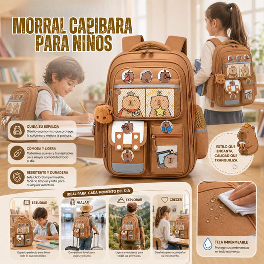 BOLSO MORRAL CAPIBARA + PINES