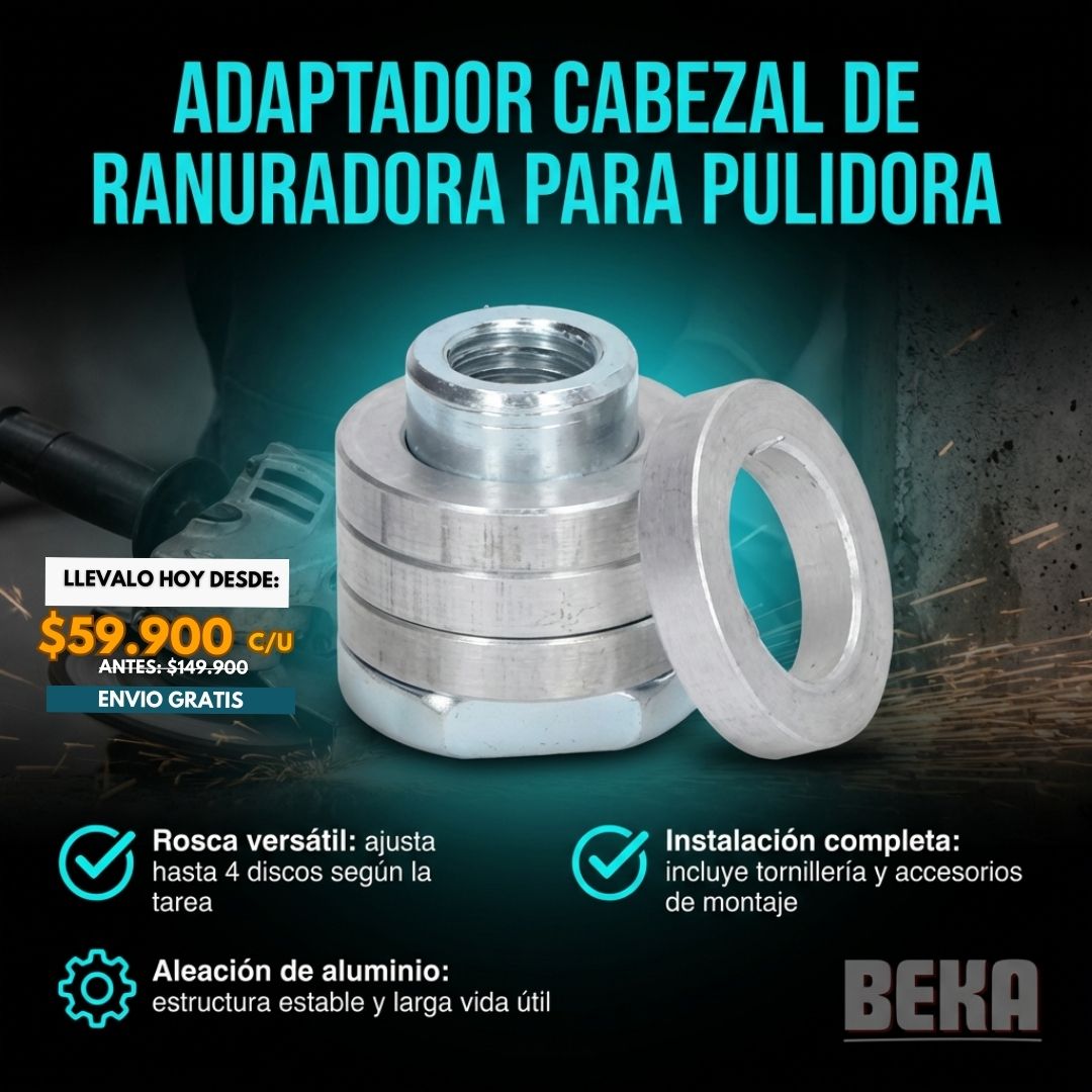 ADAPTADOR CABEZAL DE RANURADORA PARA PULIDORA | DoGo®