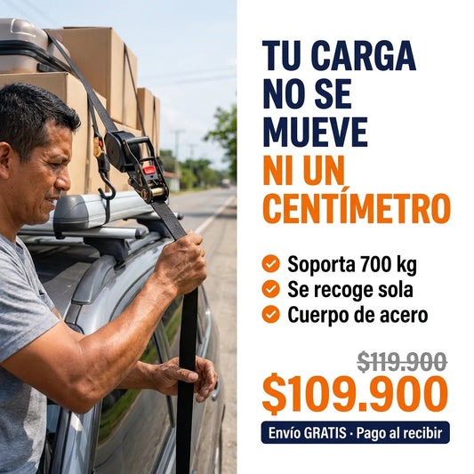 Correa retractil de trinquete amarre