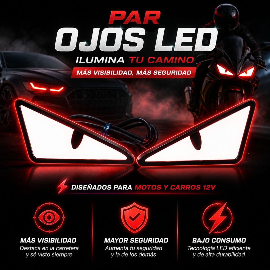 OJOS LED PARA MOTO