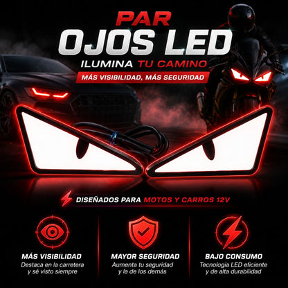 OJOS LED PARA MOTO