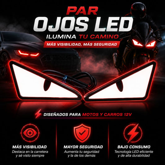 OJOS LED PARA MOTO