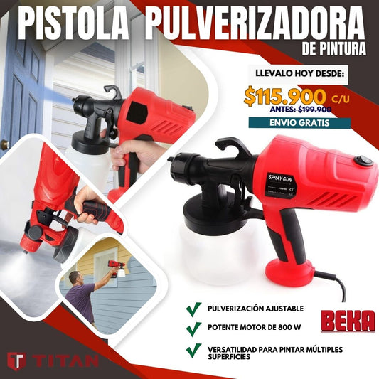 PISTOLA PULVERIZADORA DE PINTURA|TITAN®|