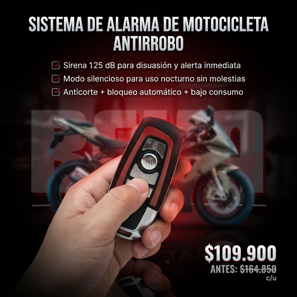SISTEMA ALARMA PARA MOTO